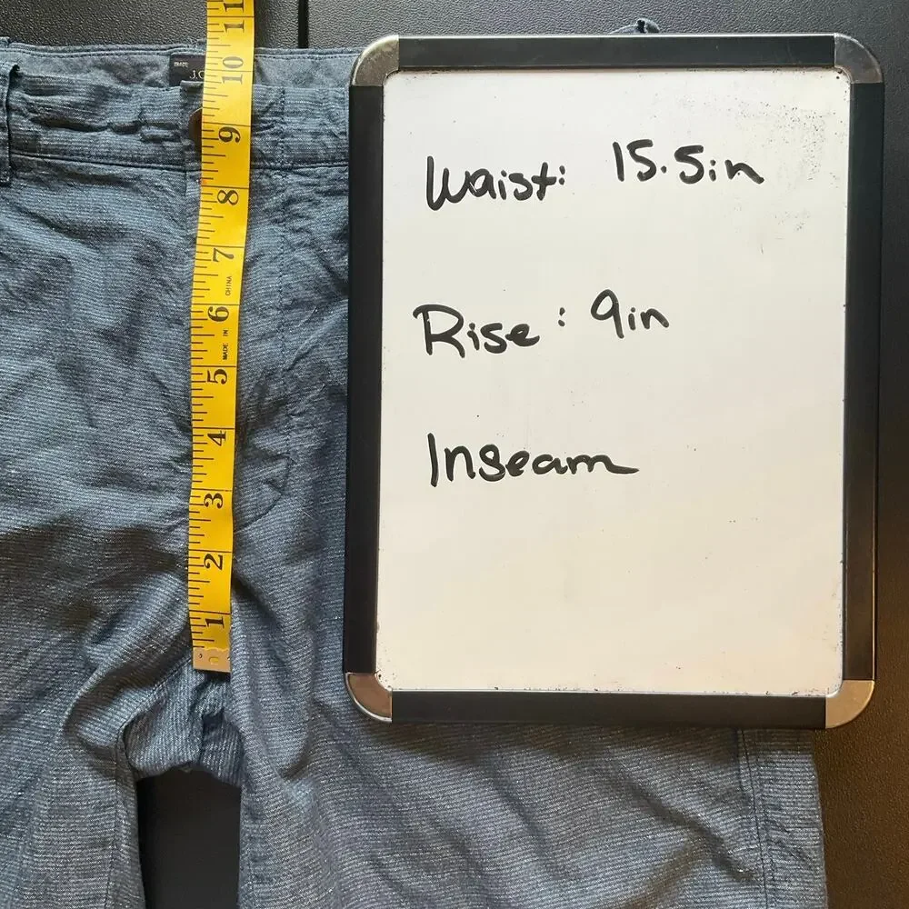 J.Crew Stanton Baird McNutt Irish Linen Blend Shorts Mens 30 Blue 9”